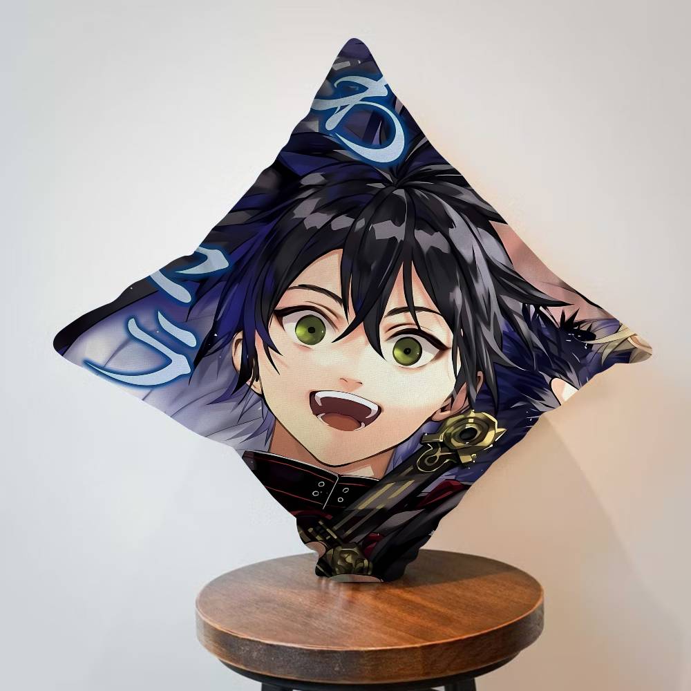 Anime Seraph of The End Pillow Cover Sofa Cushion Cover Home Room Decoration Children Gift