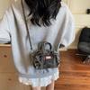 Y2K Denim Canvas Bag Street Style Solid Crossbody Bag Casual Vintage Handbag  Girl