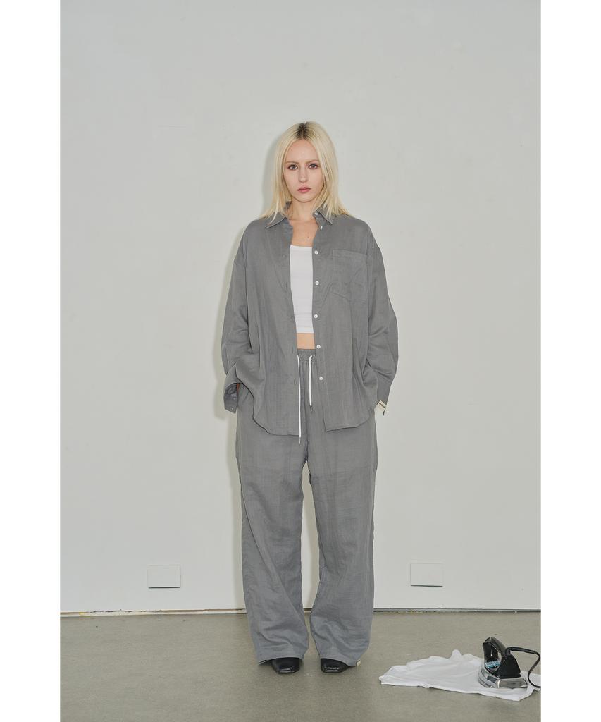 KINGKIM Label Lounge Shirt - Gray