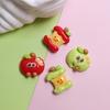 100pcs Mixed Cartoon Apple Bead  Spacer Loose Beads for Jewelry Making Bracelet DIY Pen Bead Accessories