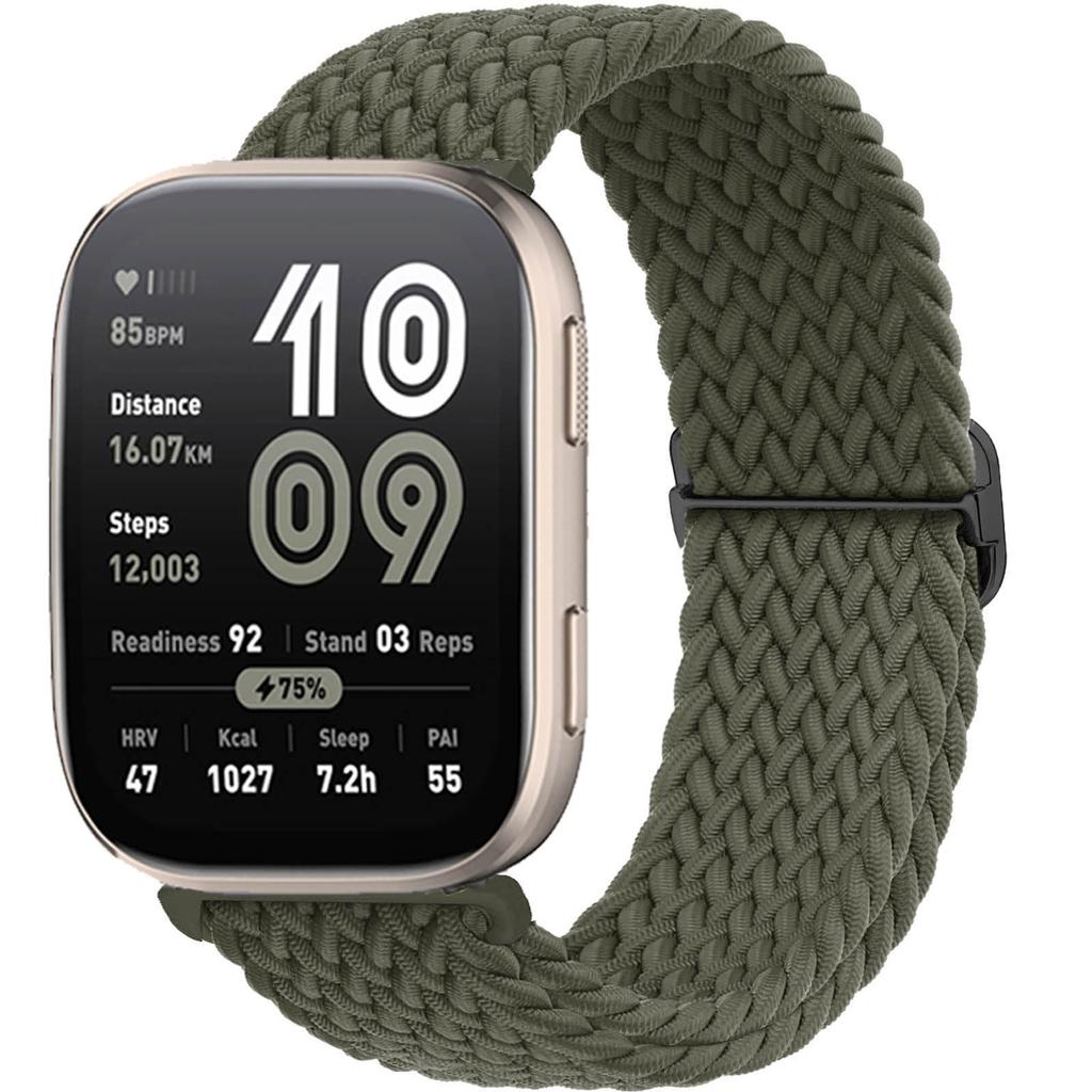 Braided Solo loop band For Amazfit bip 6/5/Balance/GTS/4/2e/Mini/3/GTR/4/2/3/Pro correa 20mm 22mm watch bracelet huawei gt Strap