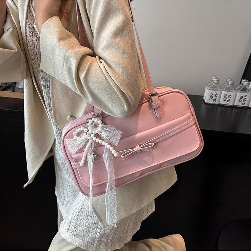 Korean Underarm Bag Spacious Boston Bag Fashion Handbag High-Quality Luxury Commute Bag For Shopping Daily Commute Workplace