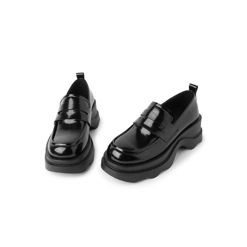 Plattformsko 2025 vår muffinsko sølv høye hæler sko Mary Jane sko høye hæler