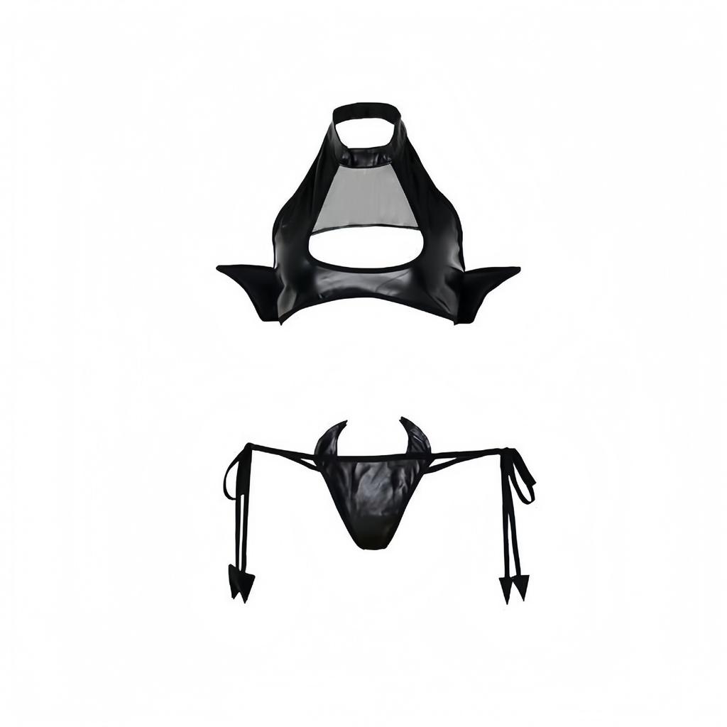 Leather Lingerie Couple Fun Edging Internet Celebrity Costume Devil Cos Uniform Suit