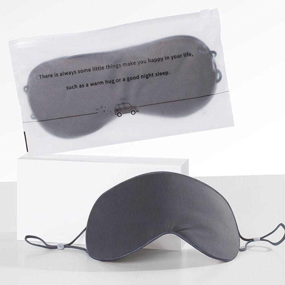 Ice Silk Warm and Cool Dual Use Eye Cover Adjustable Eye Patch Sleeping Eye Mask  Travel