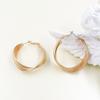 Simple Multi-layer Wrap Earrings Twisted Metal Earrings Electroplated Matte Gold Fashion Retro High-end Earrings for Women