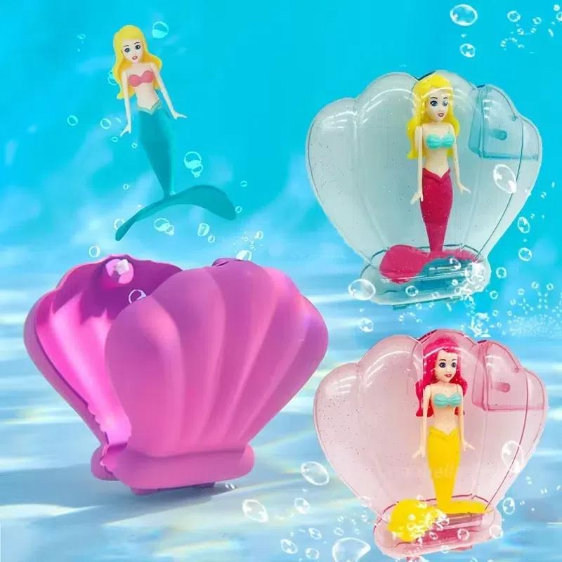 Meerjungfrauen Tauchspielzeug Transparente Muschel Badespielzeug Bunte Meerjungfrauen Poolspielzeug Schwimmbadspiel für Kleinkinder Jungen Mädchen Teenager Erwachsene