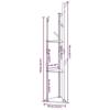 VidaXL Coat Rack with Hooks and Shelves 39x33x166 Cm Bamboo, Clothes Rack, Garment Stand, Clothes Rack with 4008917
