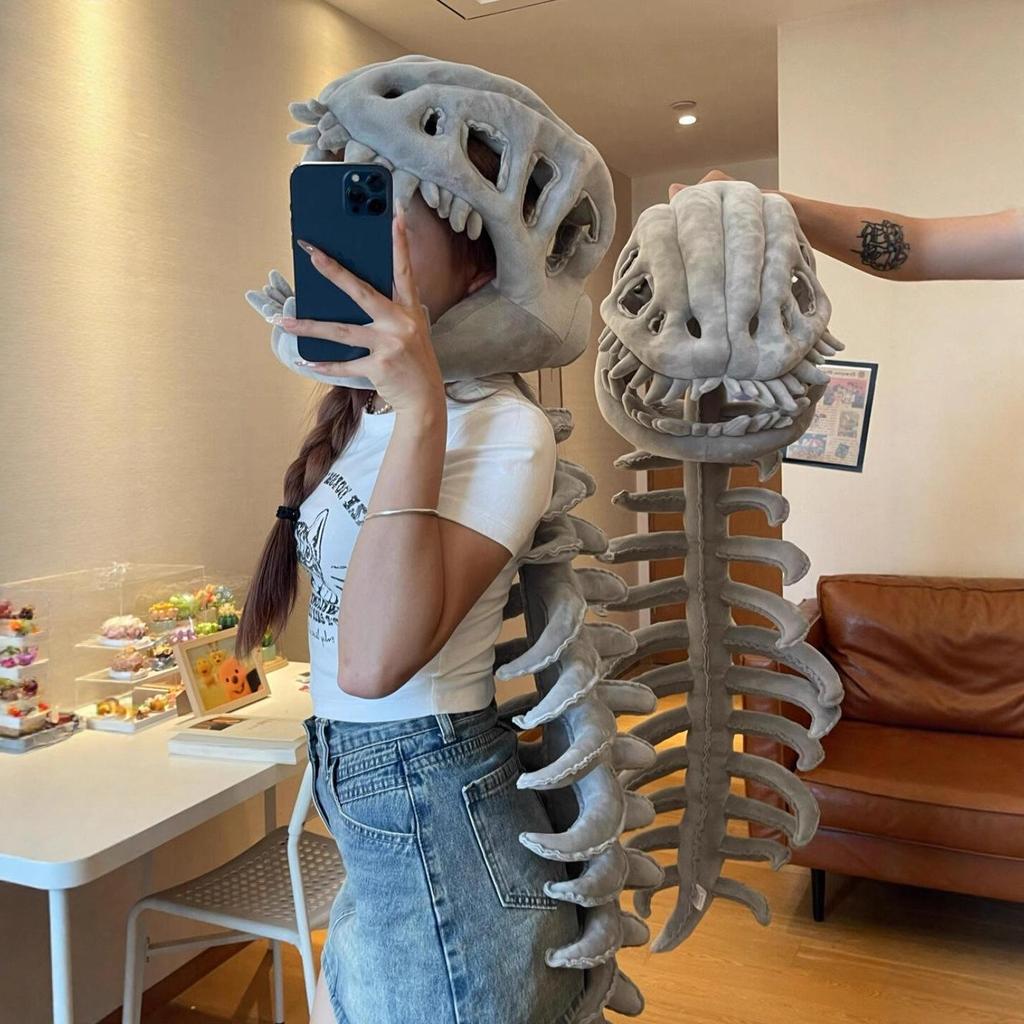 Lu Han Dinosaur Skeleton Headgear Cosplay Mask for Children & Adults