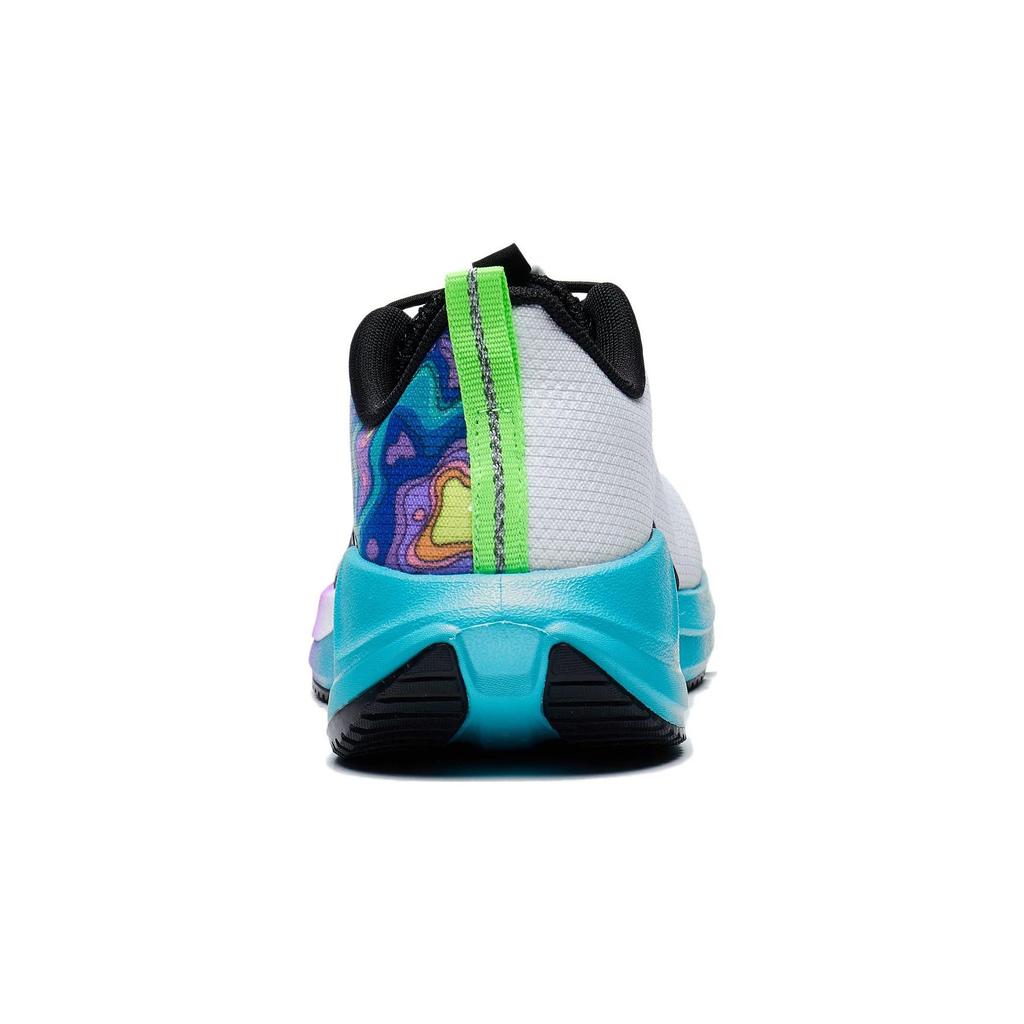 Li Ning Young 20 Lightweight Comfortable Non-Slip Wear-Resistant Low-Top Running Shoes Kids Sneaker White Blue Purple YKFT030-53