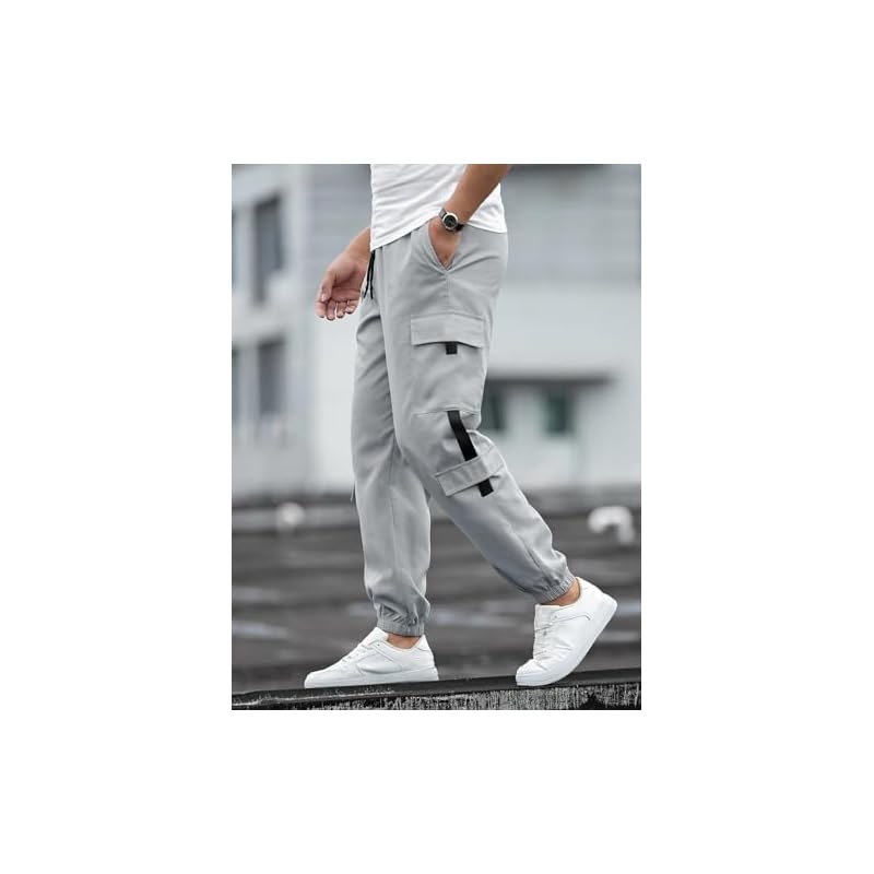 Lymio Track Pant for Men || Track Pants || Plain Track Pant (Track-06-08) (in, Alpha, XL, Black) L серый