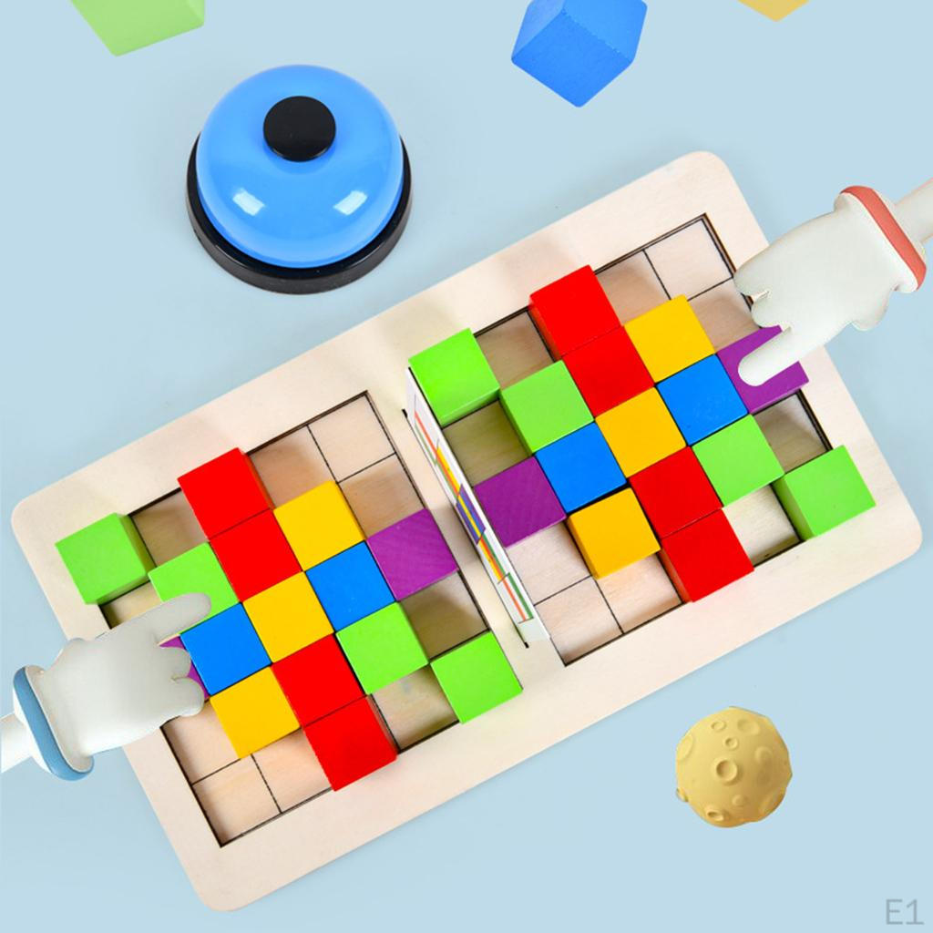 Baby Double Against Blocks Early Education Toys Building -child Logical Training Colorful Brain