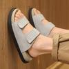Men'S One-Strap Woven Slides Slippers Summer New Breathable Lightweight Soft Sole Anti Slip Outdoor Quick Dry Casual Beach Shoes