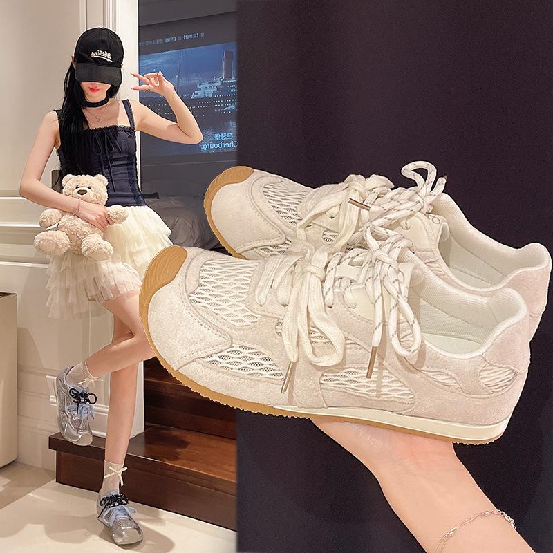 Retro German training shoes women's 2025 new autumn height increase casual shoes versatile sports shoes popular running women's shoes