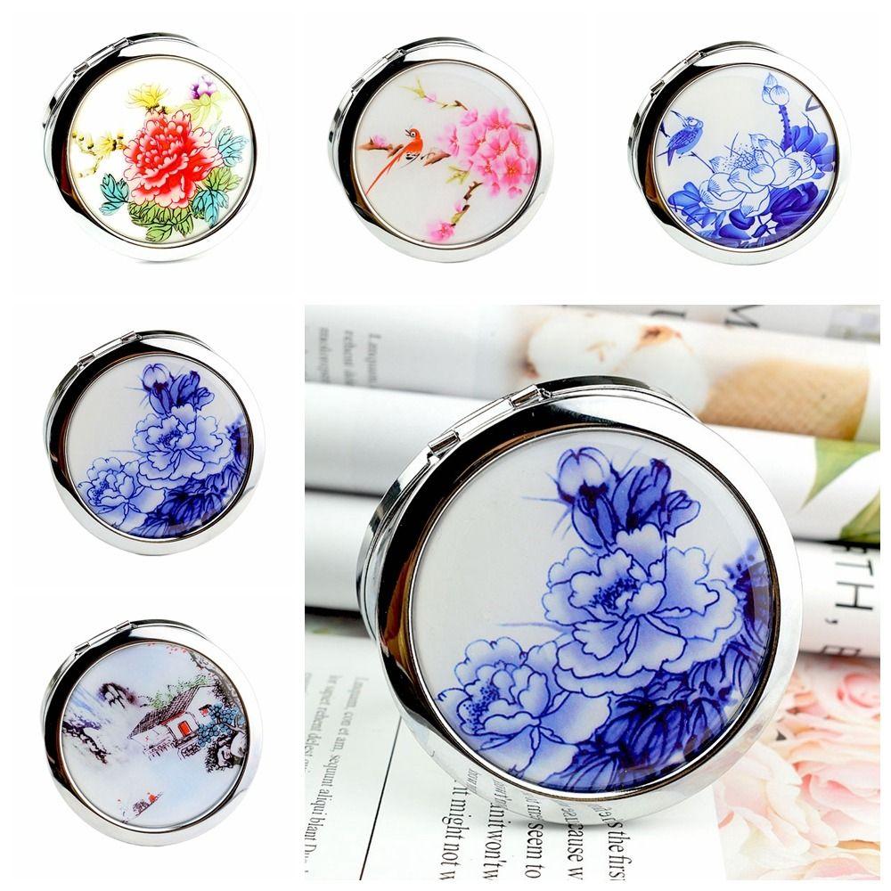 

Легко переносить портативное зеркало для макияжа ручное зеркало для макияжа в виде цветка для путешествий style 4