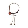 Distinctive Chinese Modern Amber Peace Knot Bracelet Handcrafted Women For
