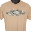 Vintage Tribal Gear T Shirt Mens Size Large Beige 90s Chuey T Star Graffiti DJ