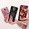 Transparent For Samsung S5 Case Fashion Butterfly Cute Cat Funny Painted Cover For Samsung Galaxy S5 SM-G900F SM-G900M Casing