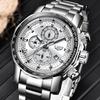 LIGE Watches for Men New Business Sport Chronograph Quartz Wristwatch Clock Waterproof Big Dial Male Watch Reloj Hommes+BOX