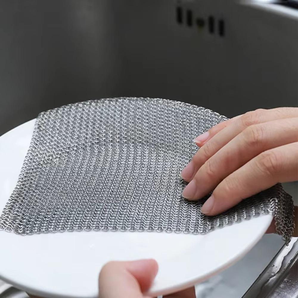 Square Shape Steel Rust Remover Metal Cleaning Brush  Cleaning Tools Household Goods
