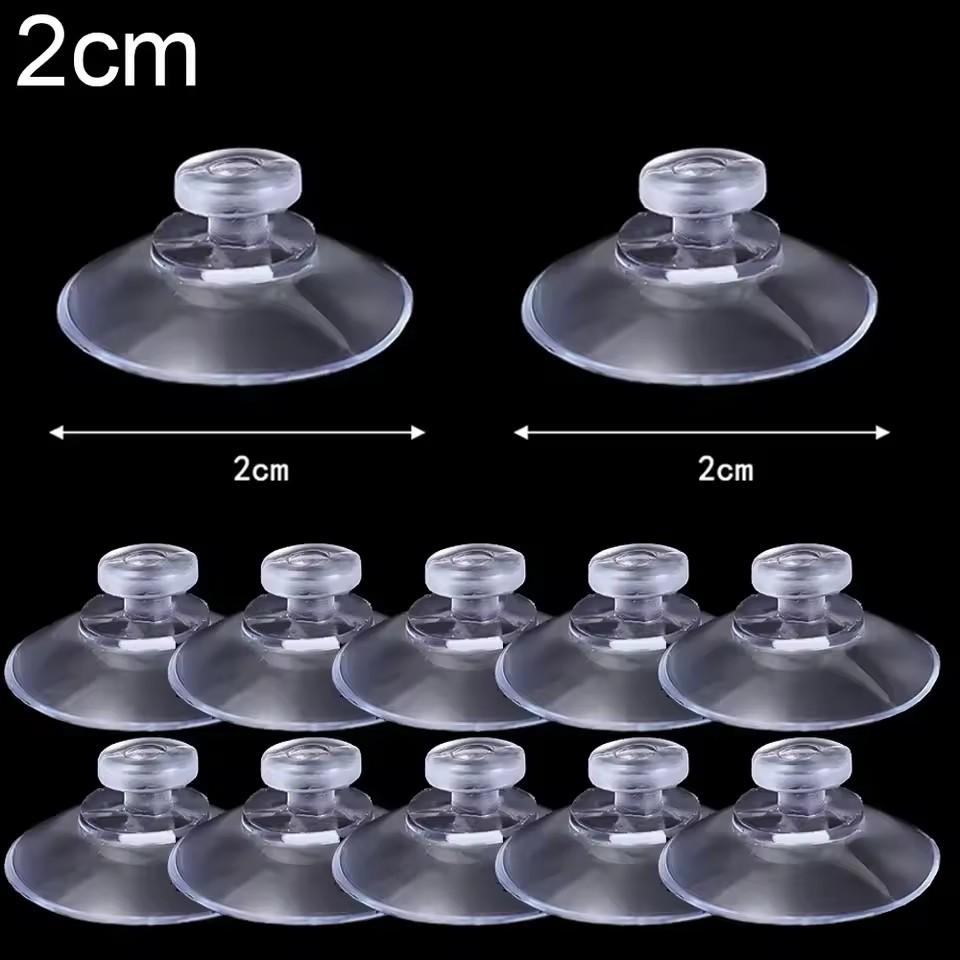 40/5Pcs Transparent Suction Cups Hook Strong Adhesive Sucker Holders Hanger Car Suction Pads Kitchen Bathroom Window Glass Decor