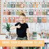 Hadley Designs Alphabet for Classroom Wall - ABC Letters and Numbers Posters for Preschool and Kindergarten - Alphabet Line for Classroom Decor and