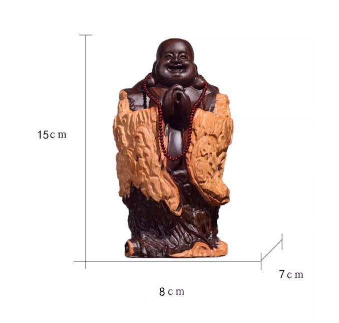 

Резьба по черному сандаловому дереву, резьба по корню Будды Майтрейи, изделия ручной работы с изображением курящегося Будды, украшение для входа в дом