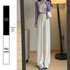 Women's High-Waisted Ice Silk Quick-Dry Cropped Pants - Summer Sun Protection, Cool and Lightweight for Petite Figures