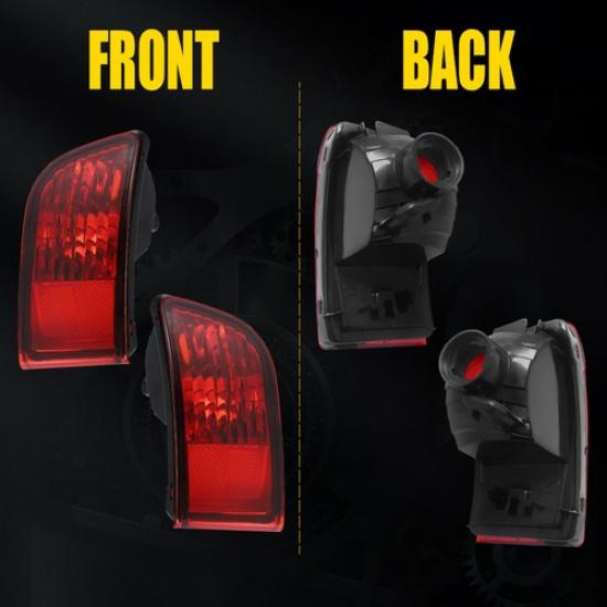 Rear Bumper Light Reflector Left+Right Fog Lamp Fit Toyota Land Cruiser Prado