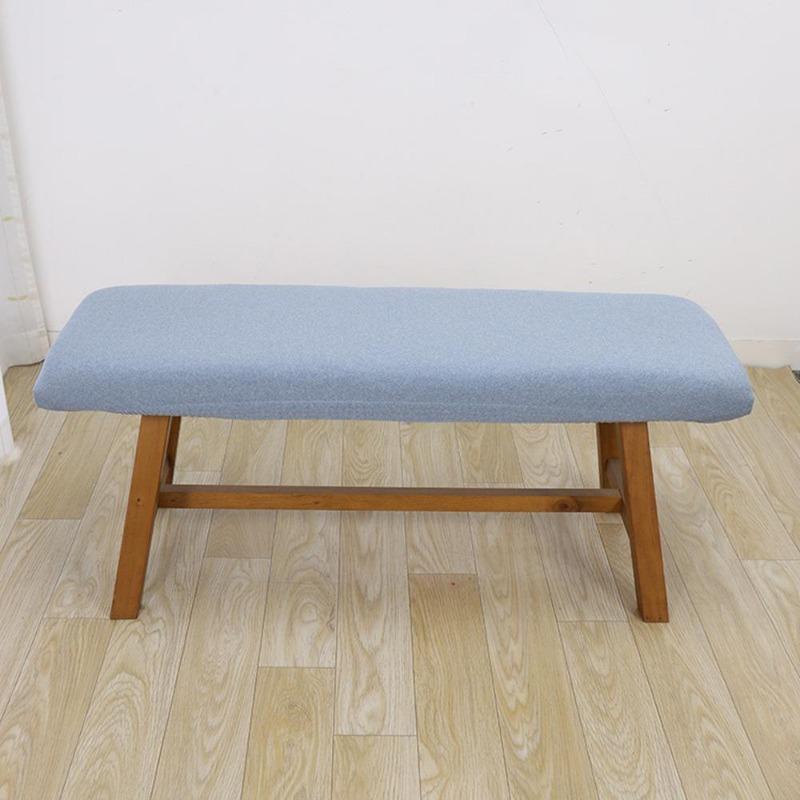 Footstool Cover Solid Color Stool CaseLong Bench Cover Piano Bench Slipcover Chair Cover Universal Elastic Multi-color Seat Case