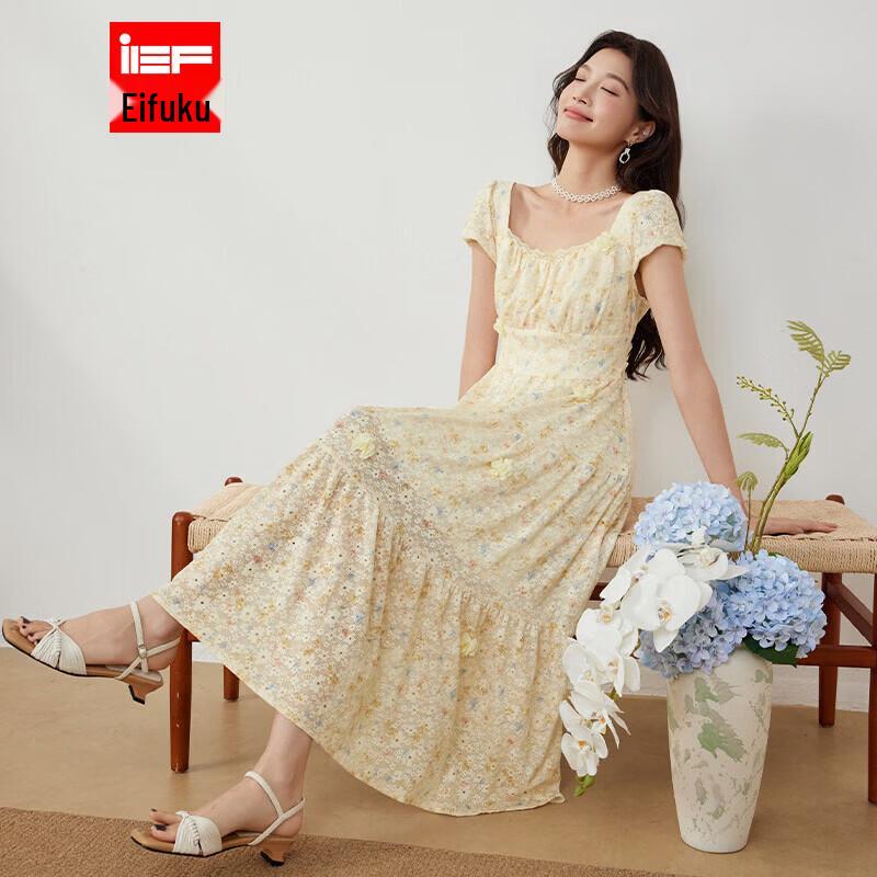 IEF Sweet Floral Midi Dress L
