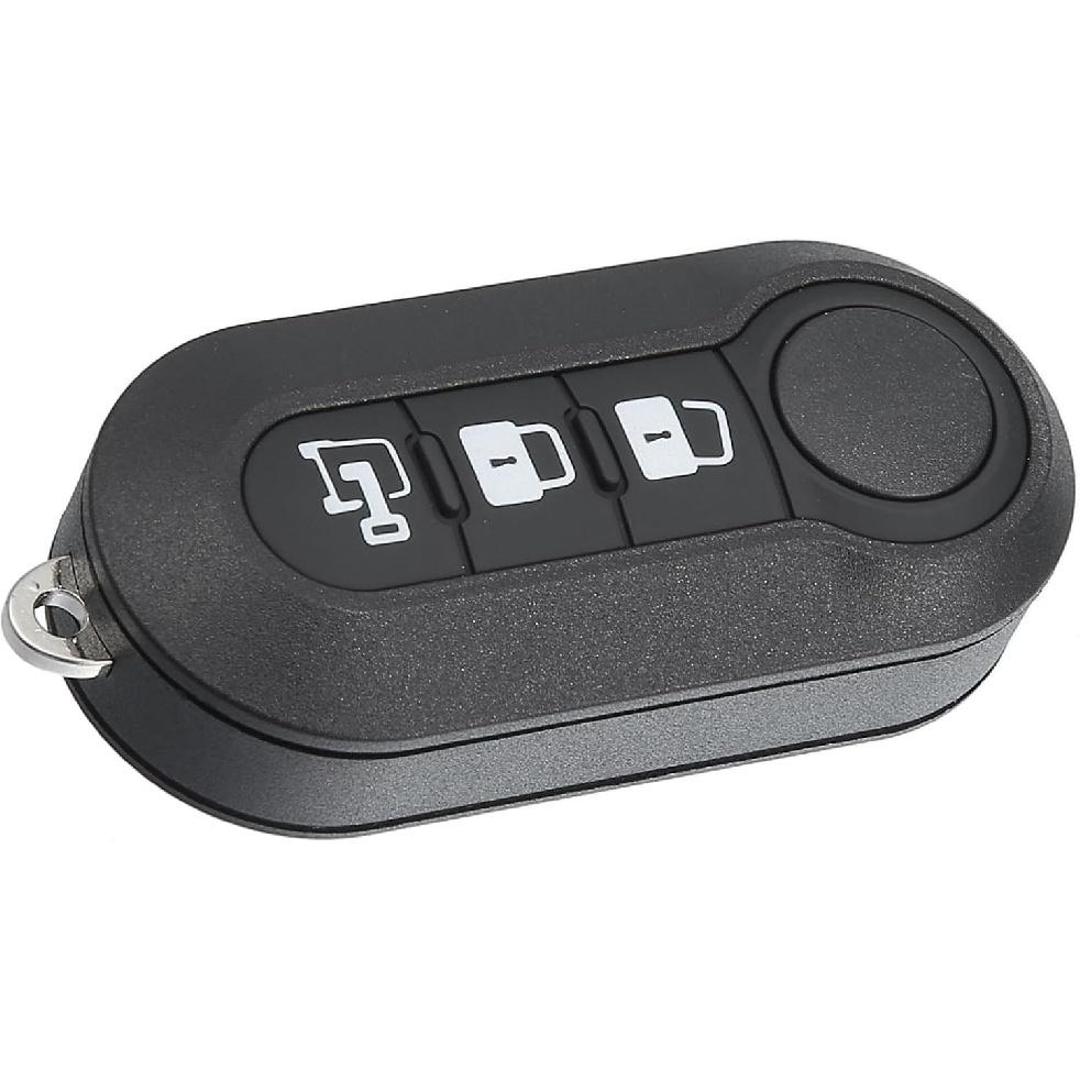 

3 Buttons Keyless Entry Remote Key Fob Shell Case Cover for Ram ProMaster 1500 2500 3500 2015-2019 for Fiat Ducato Bravo 500L - Pack of 1 Black Auto