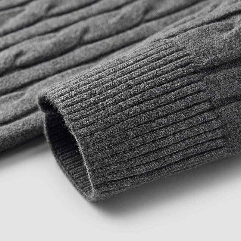 Semir Women's Embroidered V-Neck Loose Cable Knit Sweater