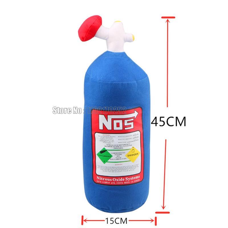 Nitrous Oxide Bottle Fire Extinguisher Annihilator Plush Pillow Stuffed Cushion Car Headrest Back Seat Neck Rest Gifts Toy