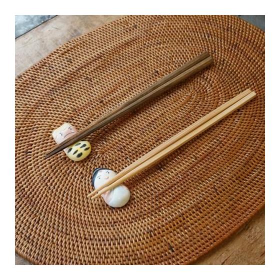 Mino Ware Momotaro and Oni Chopstick Rests Set of 2 Ceramic for Children's Day Tableware or Tango No Sekku Gift