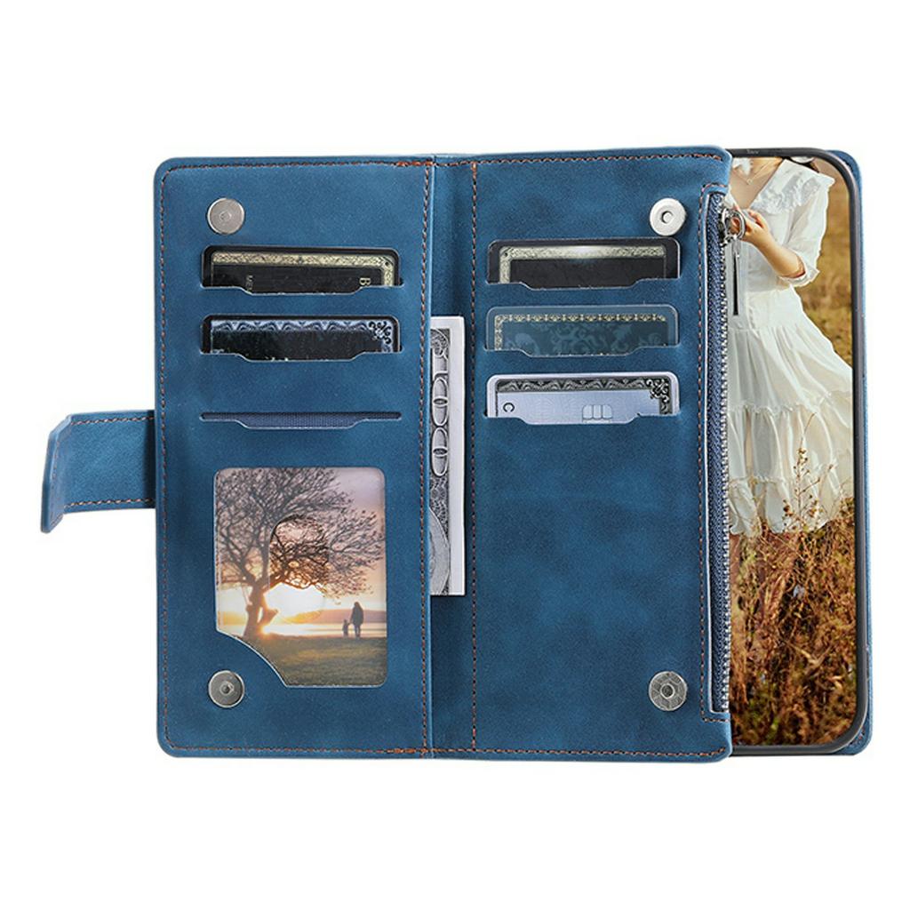 Pro Xiaomi Redmi 15 5G (Globální) (169 mm) Peněženkové pouzdro s kosočtvercovým prošíváním, PU kožený kryt na telefon se zápěstním poutkem