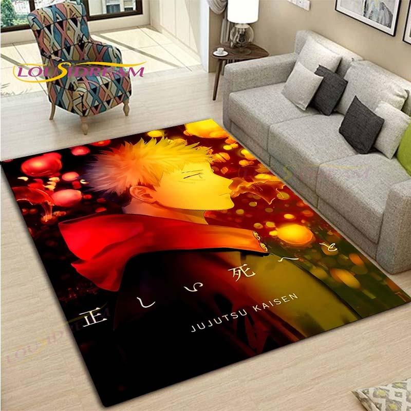 Cartoon Jujutsu Kaisen Floor Mat Door Mat Bathroom Non-slip Carpet Anime Carpet Printing Floor Mat Carpet