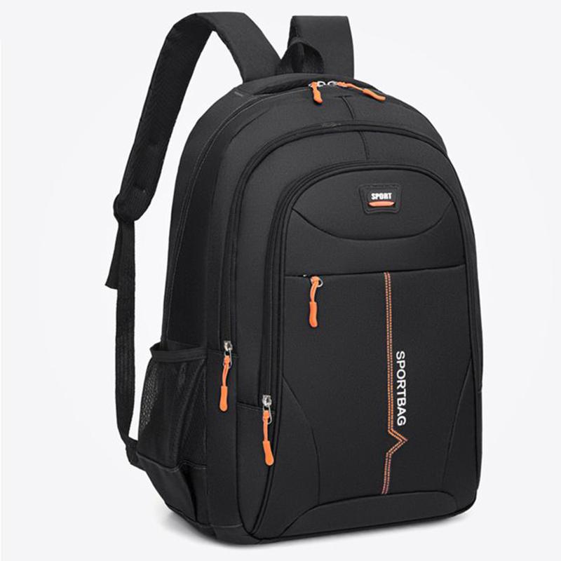 Men'S Double-Shoulder Bag With Multiple Compartments, Suitable For School And Travel, Made Of Nylon Material