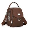 Lightweight Nylon Women'S Crossbody Bag Casual Mini Handbag With Multiple Zip Pouch Chic Design Shoulder Bag For Everyday Use