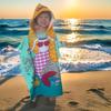 Children's Microfiber Hooded Bath Towel Cloak - Quick-Dry & Absorbent