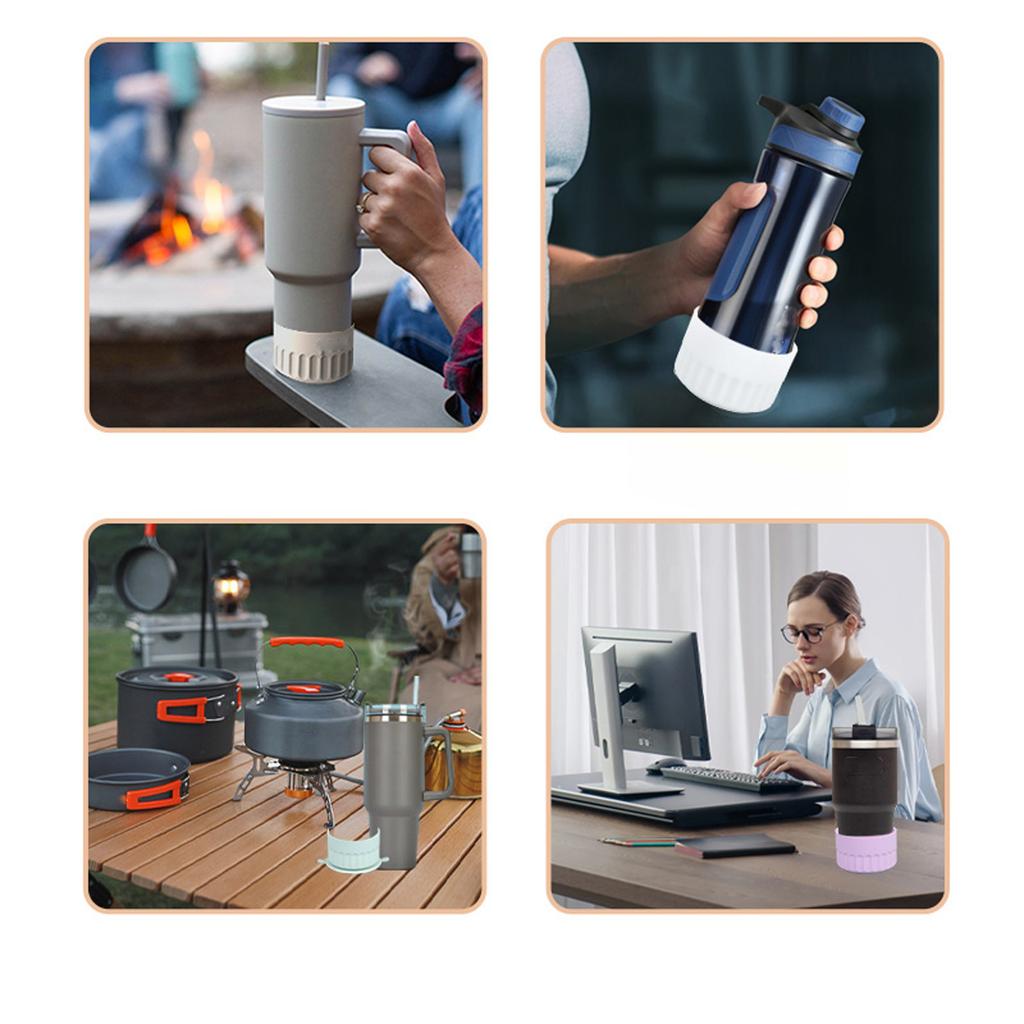 8cm Silicone Color All- Fashion Environmental Space Cup Bottom