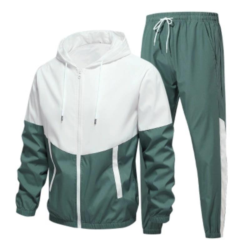 Spring New Men's Sports Suit Spring and Autumn Hooded Workwear Jacket Stylish Men's Casual Jacket