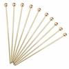 10-Piece Cocktail Stick Set, Stainless Steel Fruit Sticks, Reusable Drink Picks, Appetizer Toothpicks, Martini Glass Picks