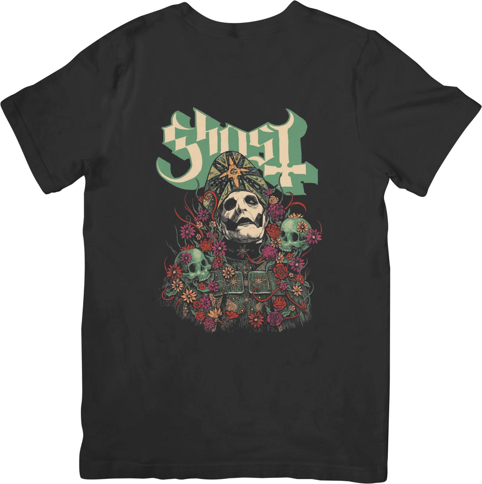 

Ghost 2 Heavy Metal Music Fit for Men & Women Quality Cotton T-Shirt Black 2XL