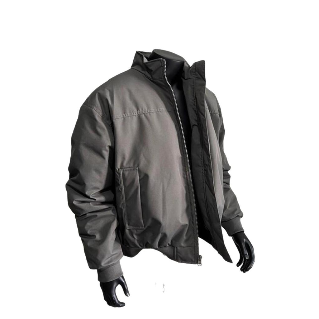 Three-proof Bomber Jacket Men's Spring and Autumn Tide Brand American Silhouette Regular Coach Stand-up Collar Baseball Jersey