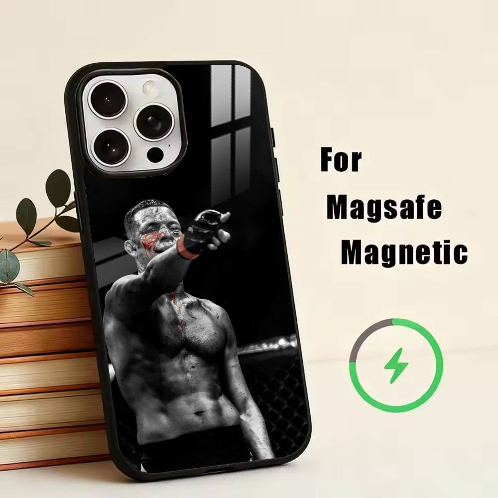 N-Nickname-Nate Diaz Phone Case For iPhone17,16,15,14,13,12,11 Plus,Pro Magnetic For Magsafe Wireless Charging