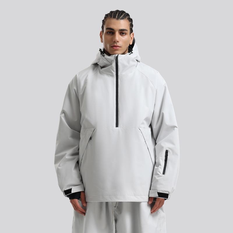 Jachetă de schi pulover pentru bărbați și femei, Coat pentru snowboard, Impermeabilă, de iarnă, largă, Jachete de zăpadă cu glugă, Rezistentă la vânt, Izolație termică, Jachete de schi pentru exterior