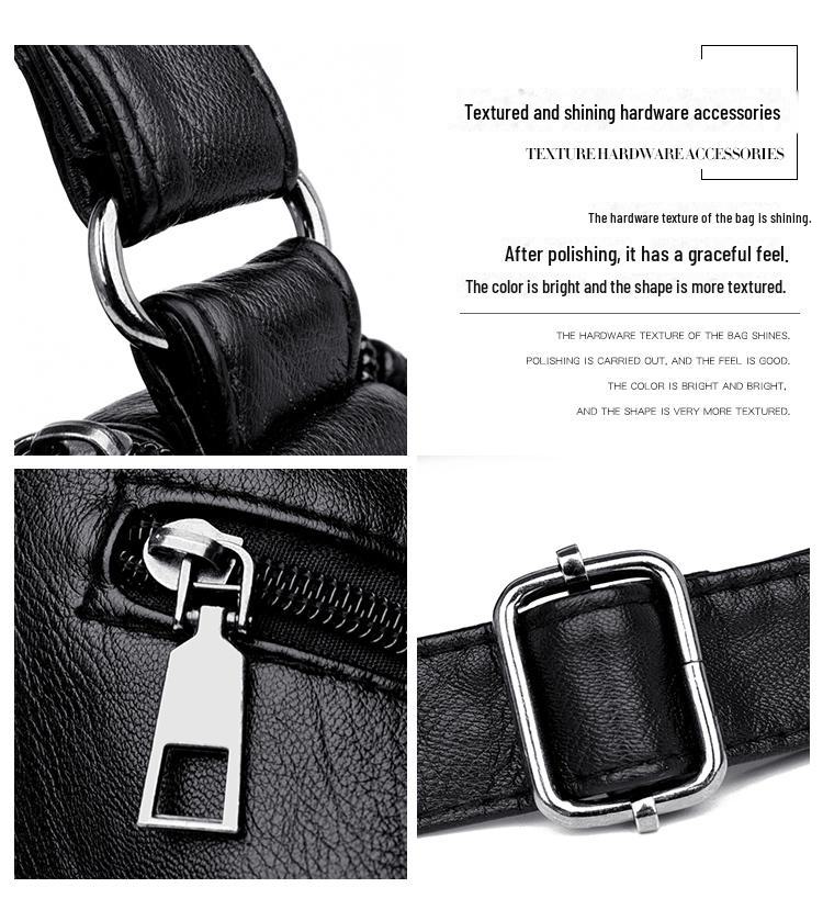 Women's 2021 Trendy Soft Leather Shoulder Bag - Large Capacity, All-Match, Middle-Aged Messenger Style