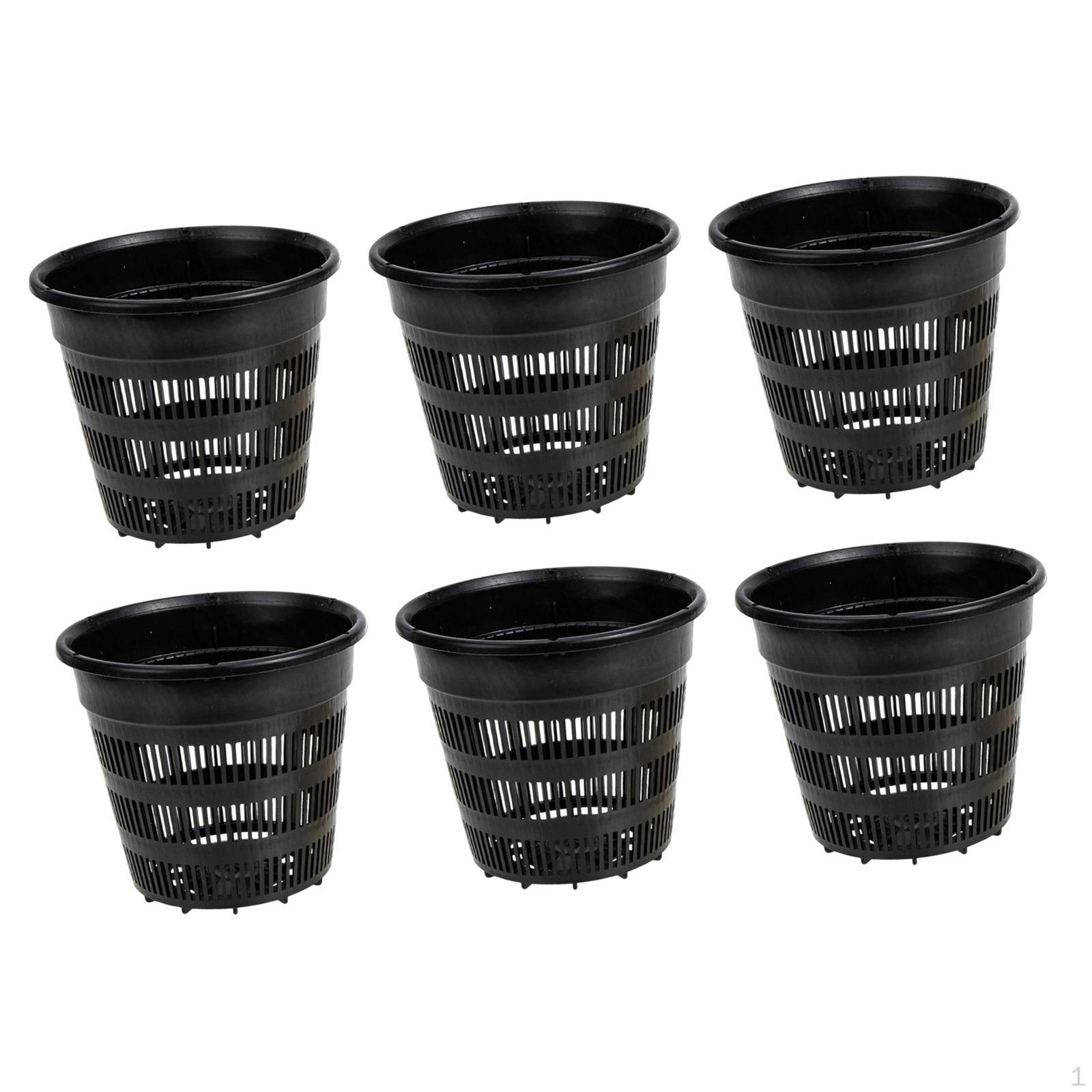 

with Drainage Holes for Home, Balcony, Terrace And Houseplants – Breathable Planters 11cm_balck round