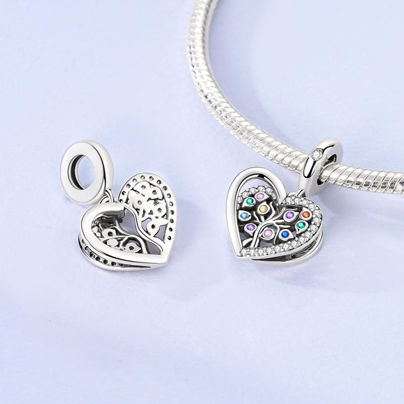 Wishing Tree Pendant Charm Beads Copper Fits Original Bracelet Necklace Womens Dangle Bead Luxury Diy Fine Jewelry Gift